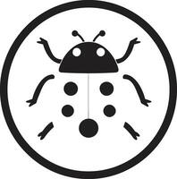 Ladybugs Grace in Simplicity Badge Vectorized Spots and Wings vector