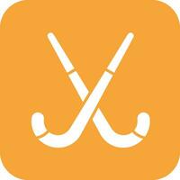 Field Hockey Sticks Vector Icon