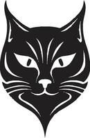 Mystique of a Panthers Eyes Sleek and Bold Cat Design vector