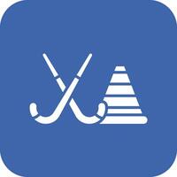 hockey práctica vector icono