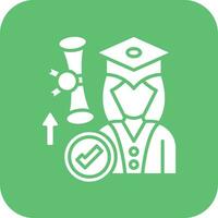Postgraduate Student Vector Icon