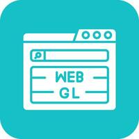 webgl vector icono