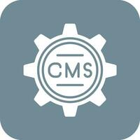 icono de vector cms