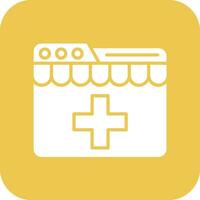 Medical Ecommerce Website Vector Icon