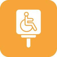 Disabled Parking Vector Icon