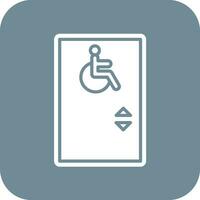 Wheelchair Lift Vector Icon