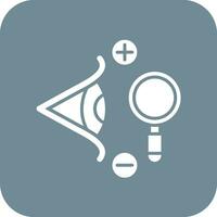 Manual Eye Examination Vector Icon