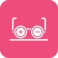 médico lentes vector icono