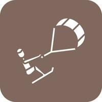 Kitesurfing Vector Icon