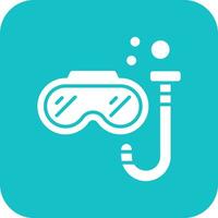 Snorkeling Vector Icon