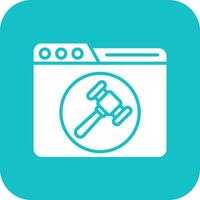 Auction Website Vector Icon