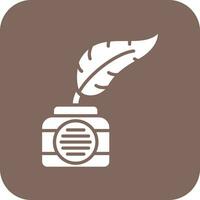 Feather And Ink Vector Icon