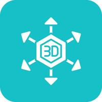 icono de vector de modelado 3d