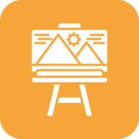 Canvas And Easel Vector Icon