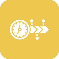 icono de vector de línea de tiempo