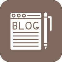 Blogging Vector Icon