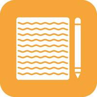 Handwritten Notes Vector Icon