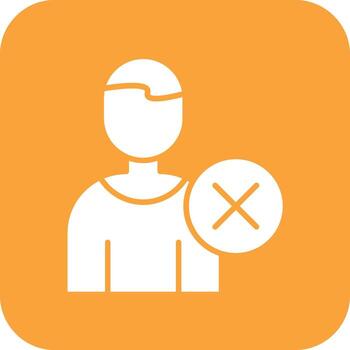 Eliminar usuario vector icono