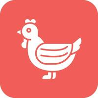 icono de vector de pollo