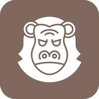 Orangutan Vector Icon