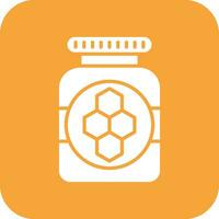 Honey Jar Vector Icon