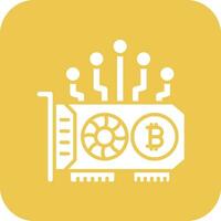 GPU Mining Vector Icon