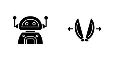 robot and playload Icon vector