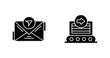 message and container Icon vector