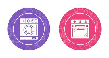 Washing Machine and Stove Icon vector