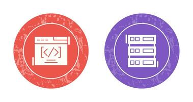 Web Coding ND Server Icon vector
