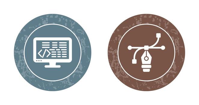Coding and Vector Icon