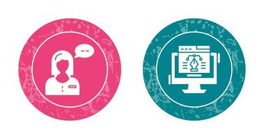 Consulting and Web Design Icon vector