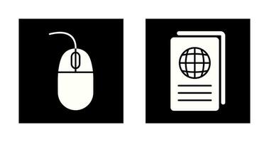 Mouse and Global Report Icon vector