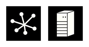 Internet and Server Network Icon vector