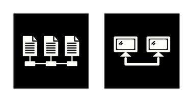 Connectesd Systems and Network Files Icon vector