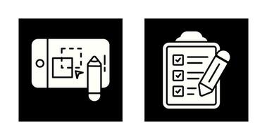 Pathfinder and Checklist Icon vector