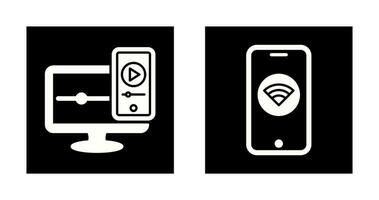 Wifi y sensible icono vector