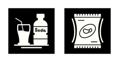 Soda and Snack Icon vector