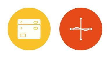 multiple cards and graph  Icon vector