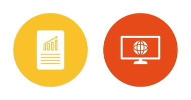 datos archivos y clima global icono vector