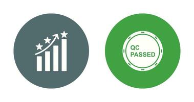 Reputation Management and QC Passed Icon vector