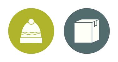 Hat and Box Icon vector