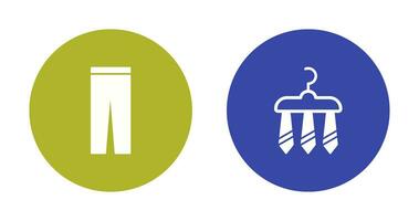 Trousers and Three Ties Icon vector