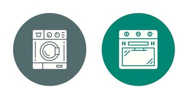 Washing Machine and Stove Icon vector