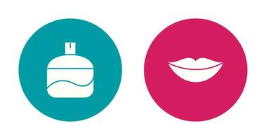 Fragrance and Lips Icon vector