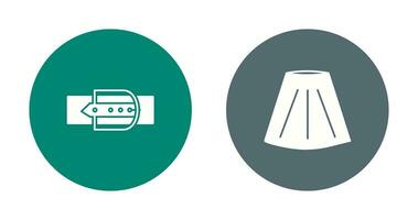 Skirt and Belt Icon vector