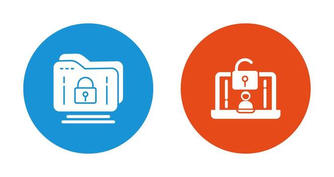 Folder and Access Icon vector