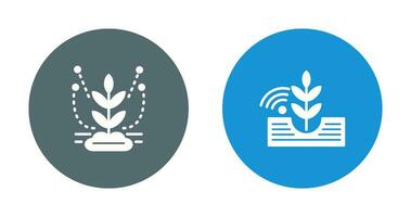 Irrigation System and Planting Icon vector