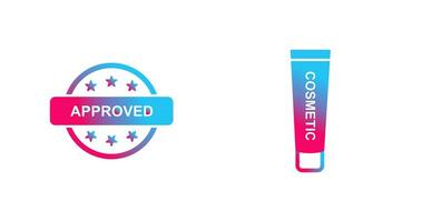 Approved and Creem Icon vector