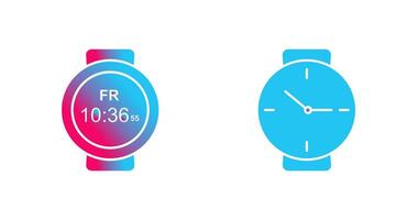 Sports Watch and Wrist Watch Icon vector